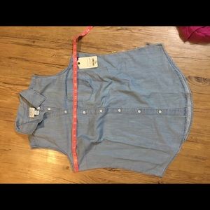 St. John’s bay blue jean sleeveless